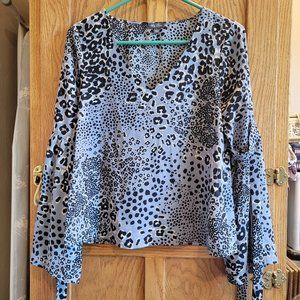 Lily Rose LS V-Neck Blouse
